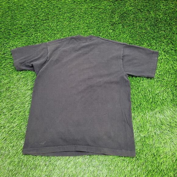 Vintage 1993 Marathon Shirt Womens Medium 19x23 Black Schwister - Picture 2 of 15